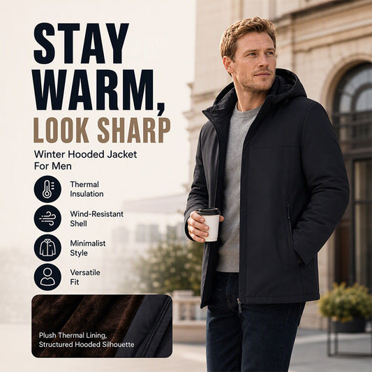 Men's Winter Warm-Lined Hooded Jacket