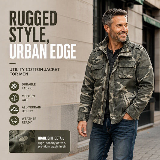 ⚡Free Shipping🔥Men's Military Stand Collar Camouflage Jacket