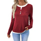 Women's Warm Soft Long Sleeve Knit T-Shirt