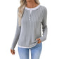 Women's Warm Soft Long Sleeve Knit T-Shirt