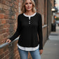 Women's Warm Soft Long Sleeve Knit T-Shirt