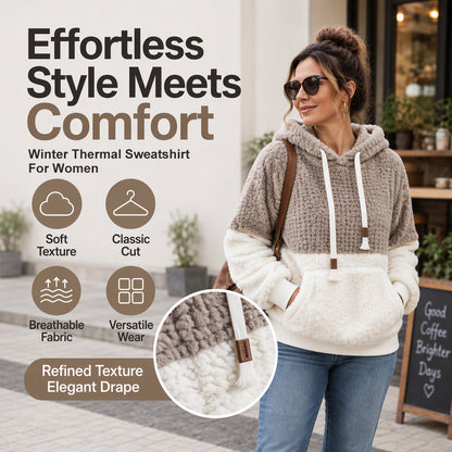 Women's Winter Cozy Thermal Hooded Sweatshirt
