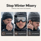 Windproof Winter Thermal Trapper Hat with Integrated Face Mask