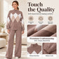 Women's Argyle Knit Sweater & Wide-Leg Pants Set