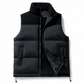 Unisex Thickened Winter Puffer Vest Loose Fit Spliced Cotton Padded Gilet for Men and Women