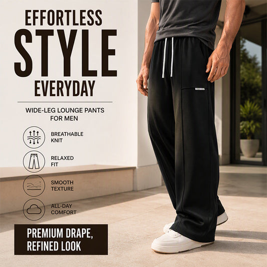 Men's Casual Loose Sports Wide-Leg Pants