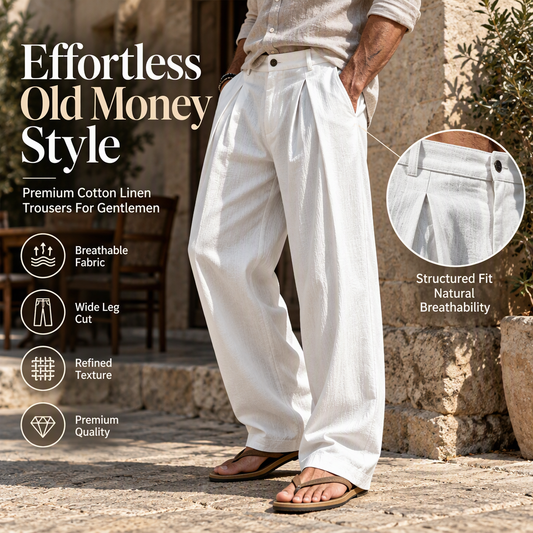 Men's Casual Breathable Wide-Leg Pants