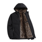 Men's Plush-Lined Hooded Winter Jacket
