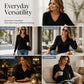 Women's Crossover V-Neck Knit Sweater