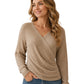 Women's Crossover V-Neck Knit Sweater