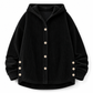Women's Casual Loose Corduroy Hooded Outerwear
