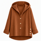 Women's Casual Loose Corduroy Hooded Outerwear