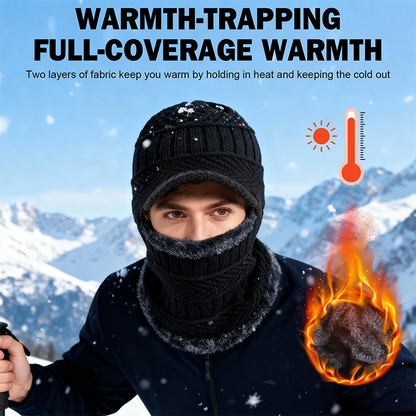 3-In-1 Winter Balaclava Thermal Hood with Visor