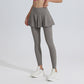 Women's High-Waisted Leggings with Skirt