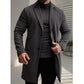 Men's Classic Single-Breasted Mid-Length Overcoat