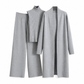 Women Casual Fall Winter 3-Piece Knit Set Sleeveless Vest Cardigan Sweater and Pants Outfit🔥𝙁𝙧𝙚𝙚 𝙎𝙝𝙞𝙥𝙥𝙞𝙣𝙜