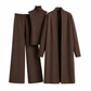 Women Casual Fall Winter 3-Piece Knit Set Sleeveless Vest Cardigan Sweater and Pants Outfit🔥𝙁𝙧𝙚𝙚 𝙎𝙝𝙞𝙥𝙥𝙞𝙣𝙜