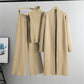 Women Casual Fall Winter 3-Piece Knit Set Sleeveless Vest Cardigan Sweater and Pants Outfit🔥𝙁𝙧𝙚𝙚 𝙎𝙝𝙞𝙥𝙥𝙞𝙣𝙜