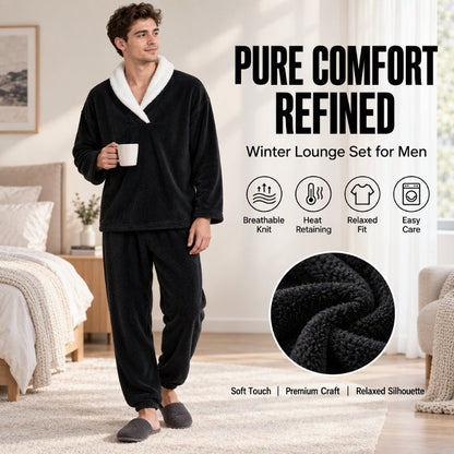 Men's Cozy Thermal Fluffy Pajama Set🔥𝙁𝙧𝙚𝙚 𝙎𝙝𝙞𝙥𝙥𝙞𝙣𝙜