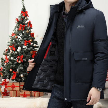 Detachable inner liner hooded cotton jacket🔥𝙁𝙧𝙚𝙚 𝙎𝙝𝙞𝙥𝙥𝙞𝙣𝙜