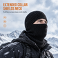 Men Warm Knitted Balaclava Hat Windproof Winter Beanie Cap and Cold Weather Face Mask Hood