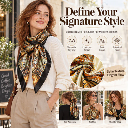Women's Large Satin Square Scarf