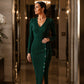 Women's Elegant Ribbed Knit Bodycon Dress