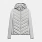 Women's Hooded Patchwork Quilted Padded Jacket