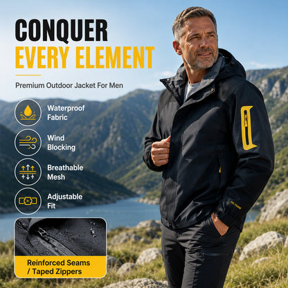 Men's Color-Block Windproof Outdoor Jacket🔥𝙁𝙧𝙚𝙚 𝙎𝙝𝙞𝙥𝙥𝙞𝙣𝙜