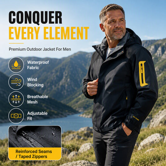 Men's Color-Block Windproof Outdoor Jacket🔥𝙁𝙧𝙚𝙚 𝙎𝙝𝙞𝙥𝙥𝙞𝙣𝙜