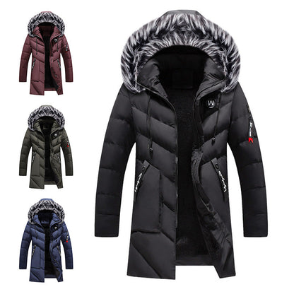 Men's Warm Hooded Long Jacket for Cold Weather🥠𝙁𝙧𝙚𝙚 𝙎𝙝𝙞𝙥𝙥𝙞𝙣𝙜