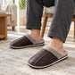 Men's Waterproof Winter Plush-Lined Slippers