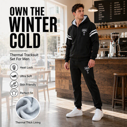 Men's Thickened Hooded Sweatshirt & Pants Set