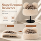Women Vintage Leopard Print Plush Bear Ears Mongolian Hat Thick Warm Winter Earflap Beanie