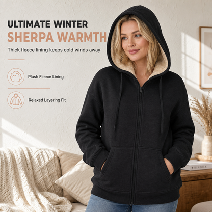 Women's Winter Warm Fleece Hooded Sweatshirt🥠𝙁𝙧𝙚𝙚 𝙎𝙝𝙞𝙥𝙥𝙞𝙣𝙜
