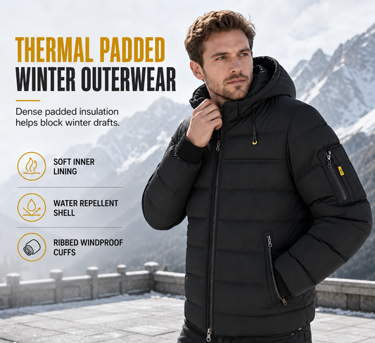 Men's Casual Winter Short Cotton-Padded Warm Insulated Coat⚡𝙁𝙧𝙚𝙚 𝙎𝙝𝙞𝙥𝙥𝙞𝙣𝙜