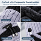 Women Winter Warm Knit Hat with Face Mask and Neck Warmer Windproof Ear Protection Beanie for Cycling