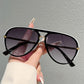 Women's Retro Double-Bridge Aviator Sunglasses