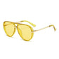 Women's Retro Double-Bridge Aviator Sunglasses