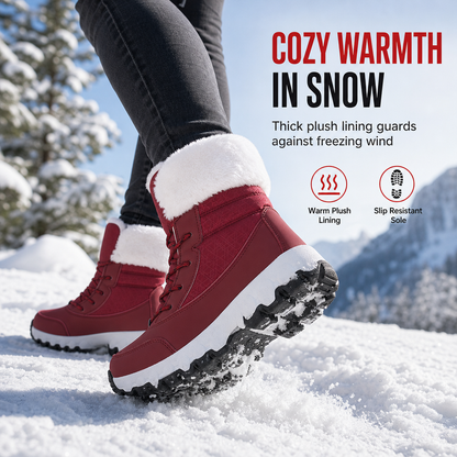 Women's Winter Snow Boots Thickened Mid Calf Boots for Outdoor Travel Plus Size🔥𝙁𝙧𝙚𝙚 𝙎𝙝𝙞𝙥𝙥𝙞𝙣𝙜