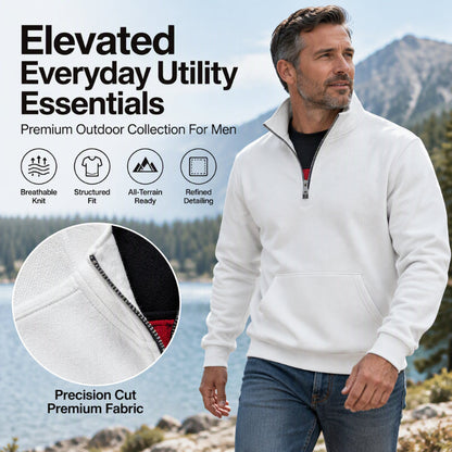 Men's Warm Half-Zip Sweatshirt