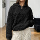 Women's Diamond Jacquard Plush Hooded Sweatshirt🔥𝙁𝙧𝙚𝙚 𝙎𝙝𝙞𝙥𝙥𝙞𝙣𝙜