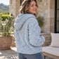 Women's Diamond Jacquard Plush Hooded Sweatshirt🔥𝙁𝙧𝙚𝙚 𝙎𝙝𝙞𝙥𝙥𝙞𝙣𝙜
