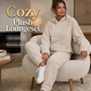 Soft Teddy Loungewear Set with Hood and Relaxed Pants