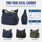 Men's Large Capacity Crossbody Bag Durable Multi Pocket Business Casual Shoulder Bag