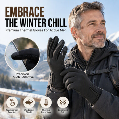 Winter Thermal Cycling Gloves with Touchscreen Fingers