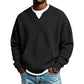 Men's Casual Waffle Knit Sweatshirt