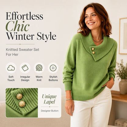 Women's Casual Lazy Style Knit Sweater