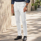 Men's Slim-Fit Mid-Rise Suit Pants