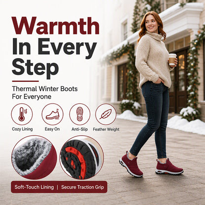 Unisex Winter Warm Slip-On Snow Shoes